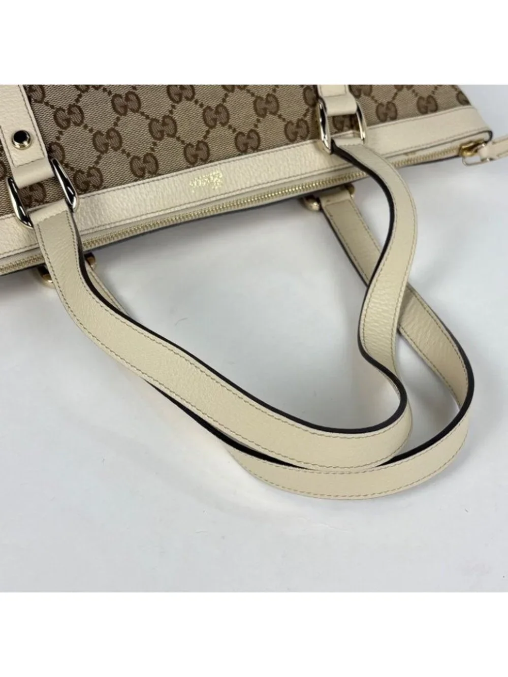 Gucci GG Pattern Tote Canvas Beige Ivory - Picture 7 of 9